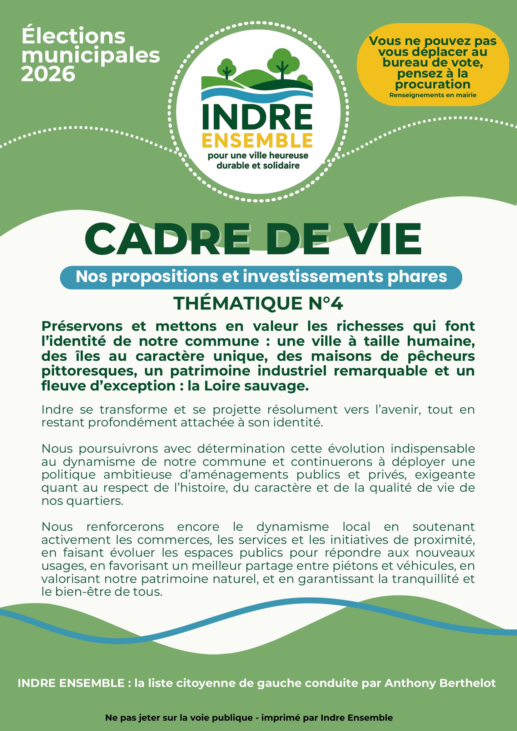 Tract Cadre de Vie